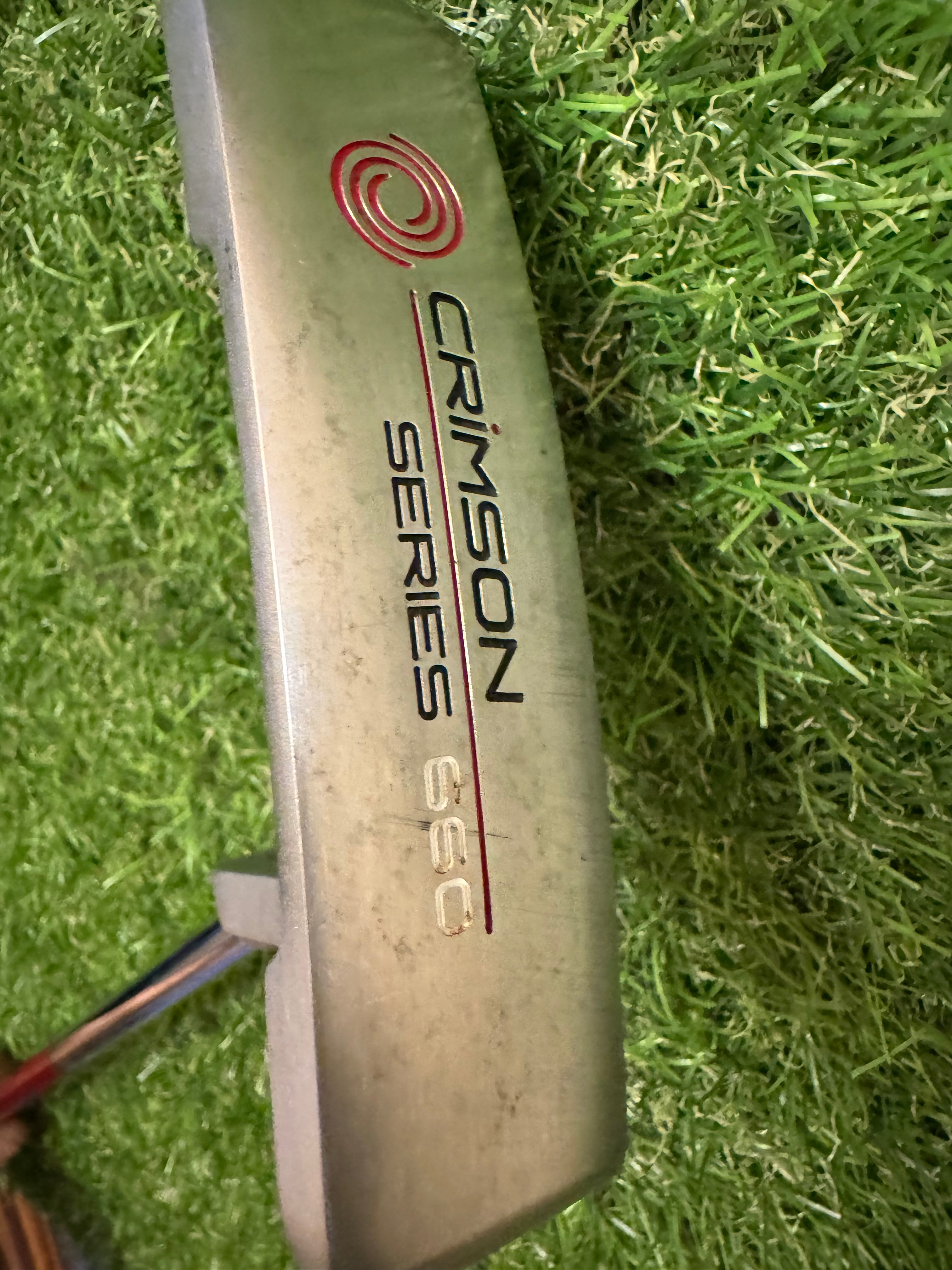 Odyssey 34” Crimson Series 660 Blade Putter with upgraded Odyssey Stroke Lab carbon shaft