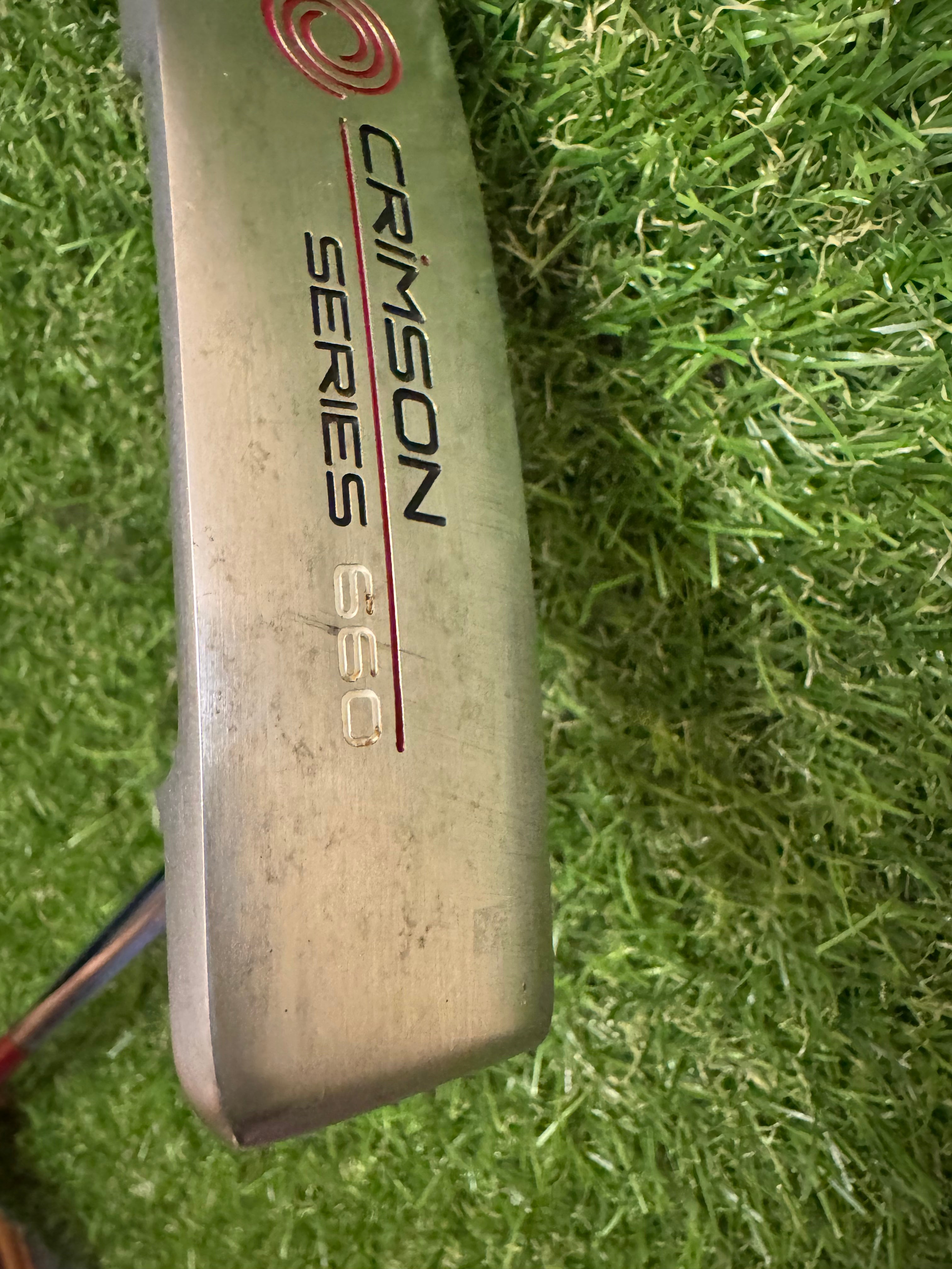Odyssey 34” Crimson Series 660 Blade Putter with upgraded Odyssey Stroke Lab carbon shaft