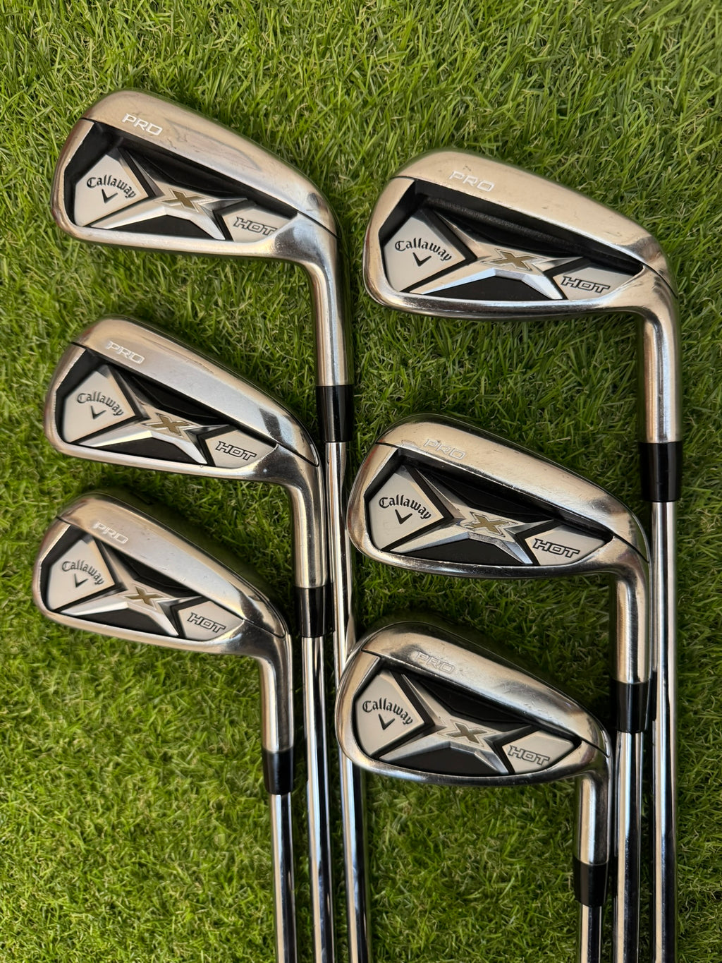 Callaway X Hot Pro 5-PW – NS Pro 950GH Stiff Iron Set (Excellent)