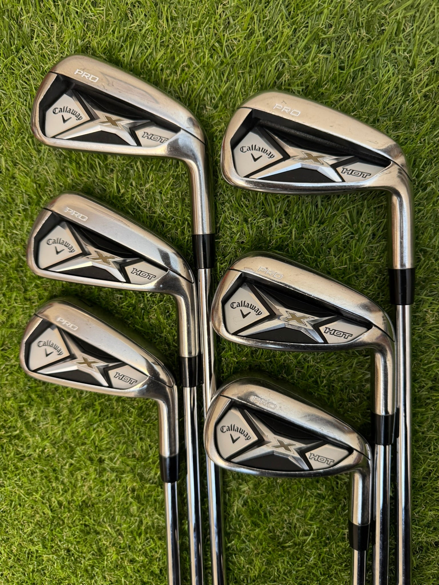 Callaway X Hot Pro 5-PW – NS Pro 950GH Stiff Iron Set (Excellent)